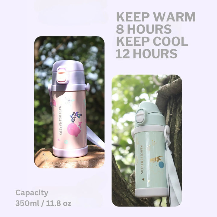 Marcus & Marcus - Straw and Spout Insulated Water Bottle (350ml)