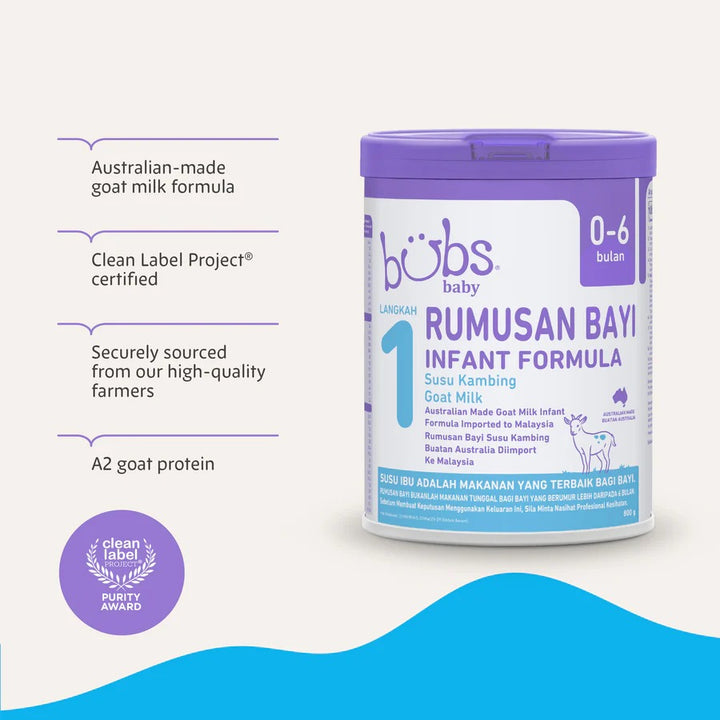Bubs Advanced Plus+ Goat Toddler Milk Drink Stage 3, 800g (12M-18M)