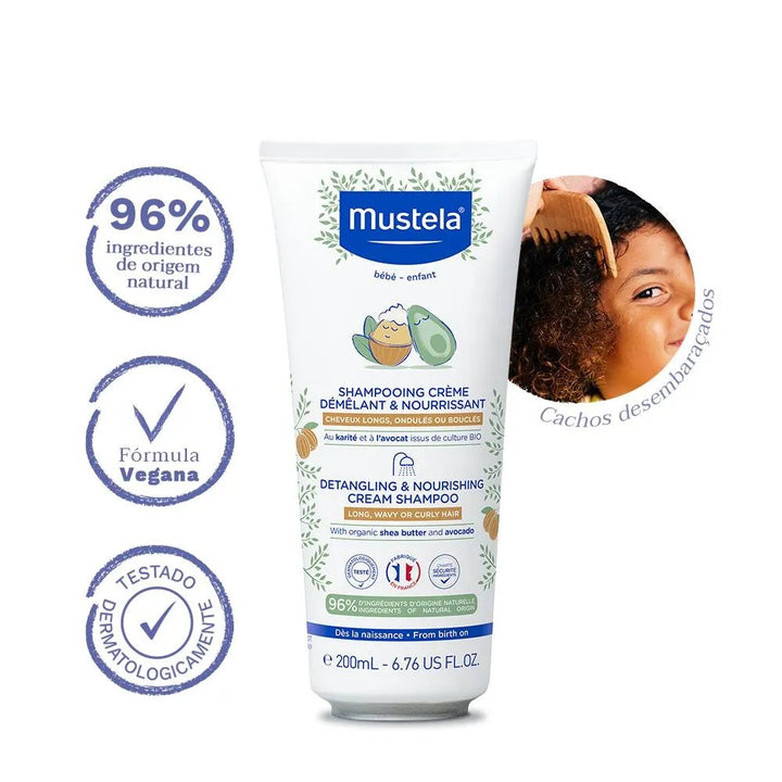 Mustela Detangling & Nourishing Cream Shampoo (200ml)