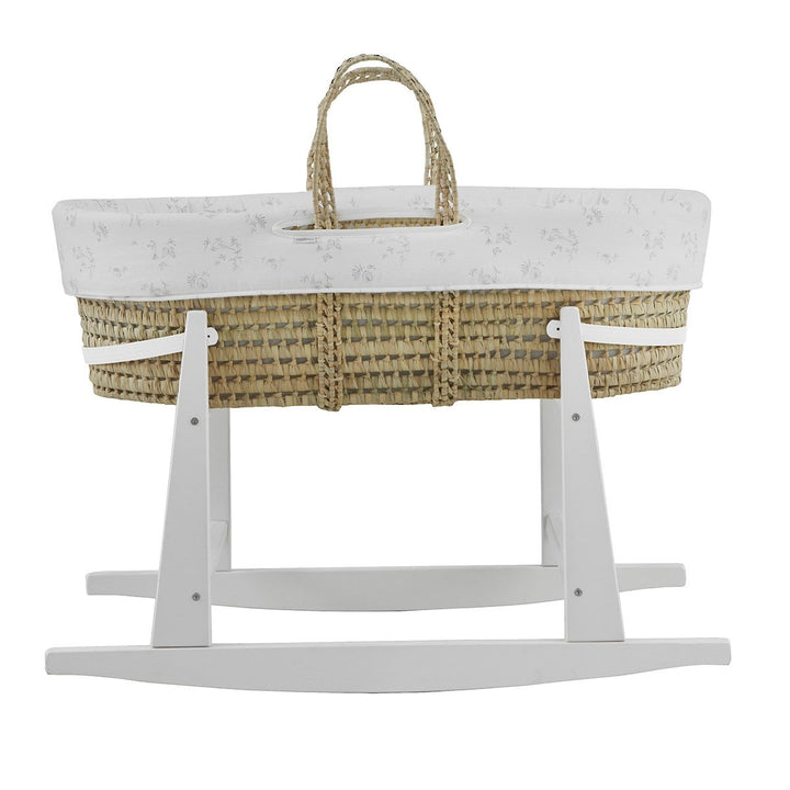 Cambrass Quilted Basket+Stand White Merlo Ecru/White 39x80x61cm