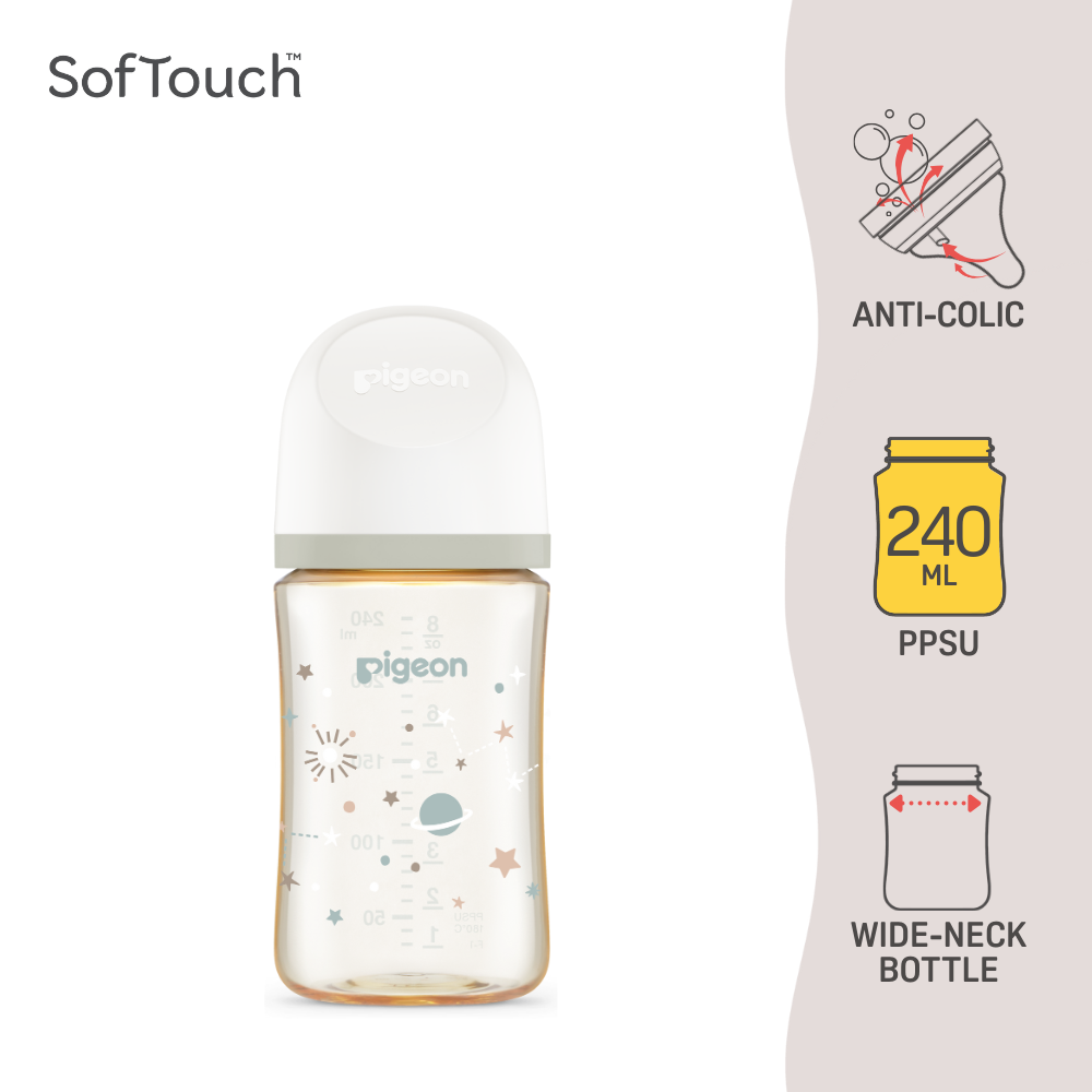 Pigeon SofTouch BPP PPSU Bottle (160/240ml) - Galaxy