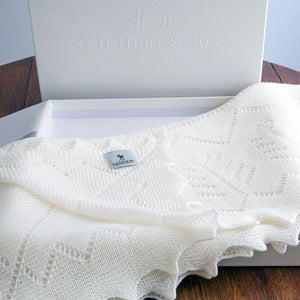 G.H. Hurt & Son Luxury White Embossed Gift Box - Large