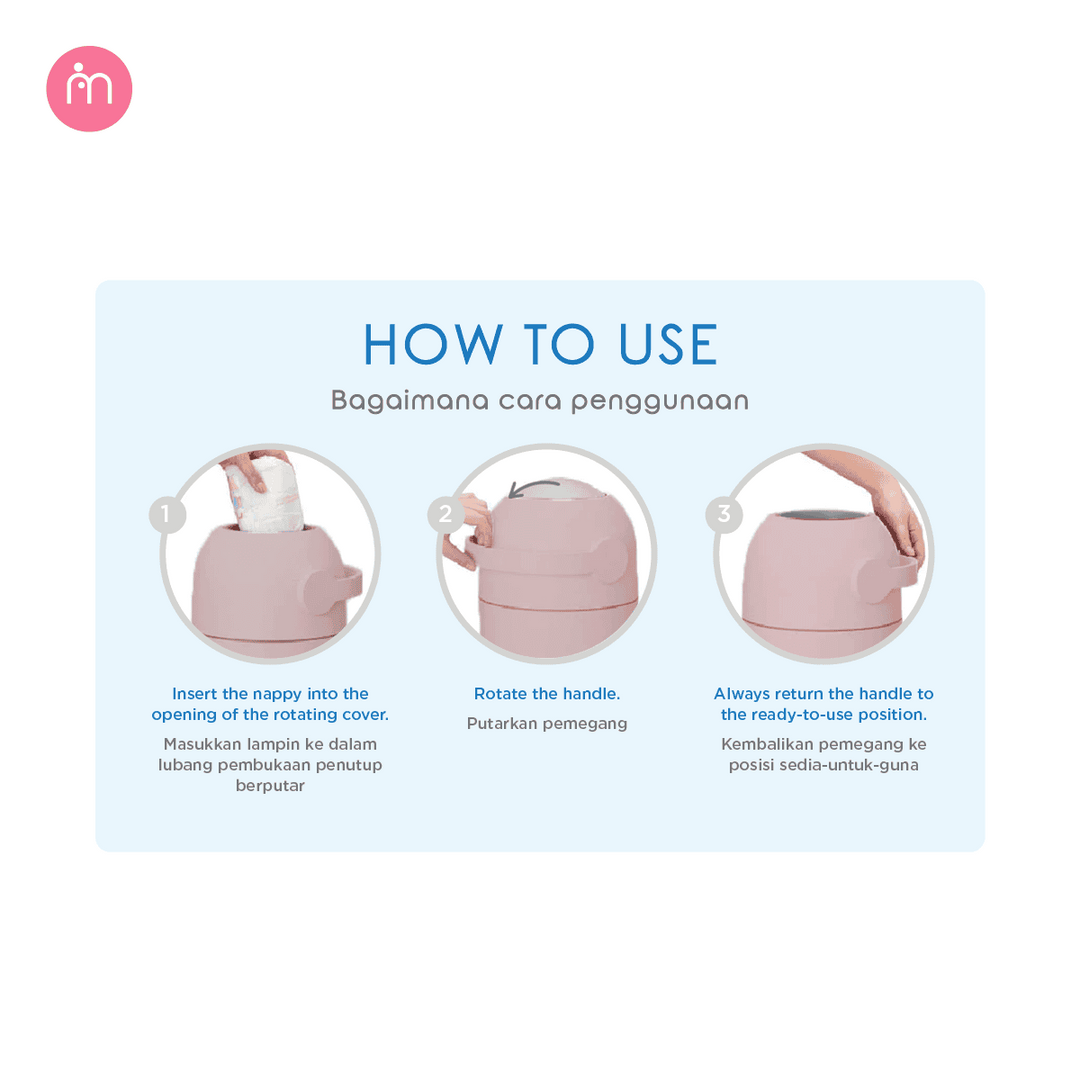 Momama Odour Free Nappy-Bin