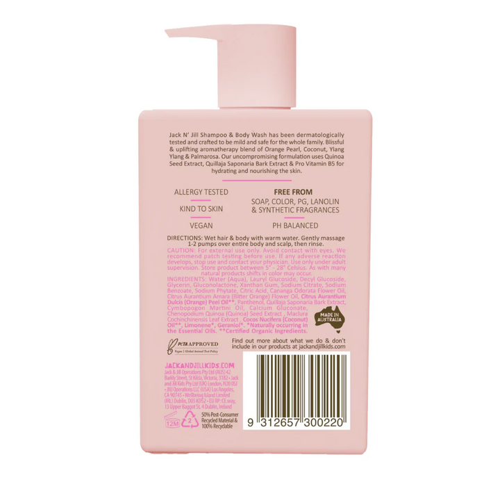 Jack N' Jill Shampoo & Body Wash-Natural 300mL