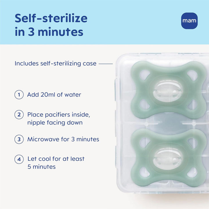 MAM Comfort Pacifier Grey Green
