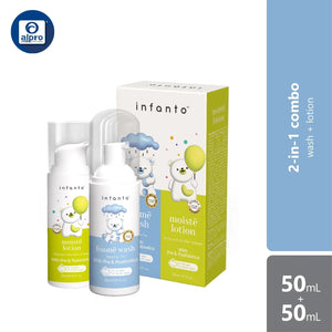 Infanto 2 In 1 Combo - Infanto Foame Wash 50Ml + Moiste Lotion 50Ml