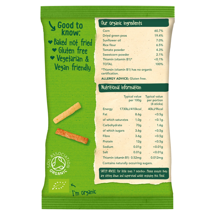 Organix Melty Veggie Sticks