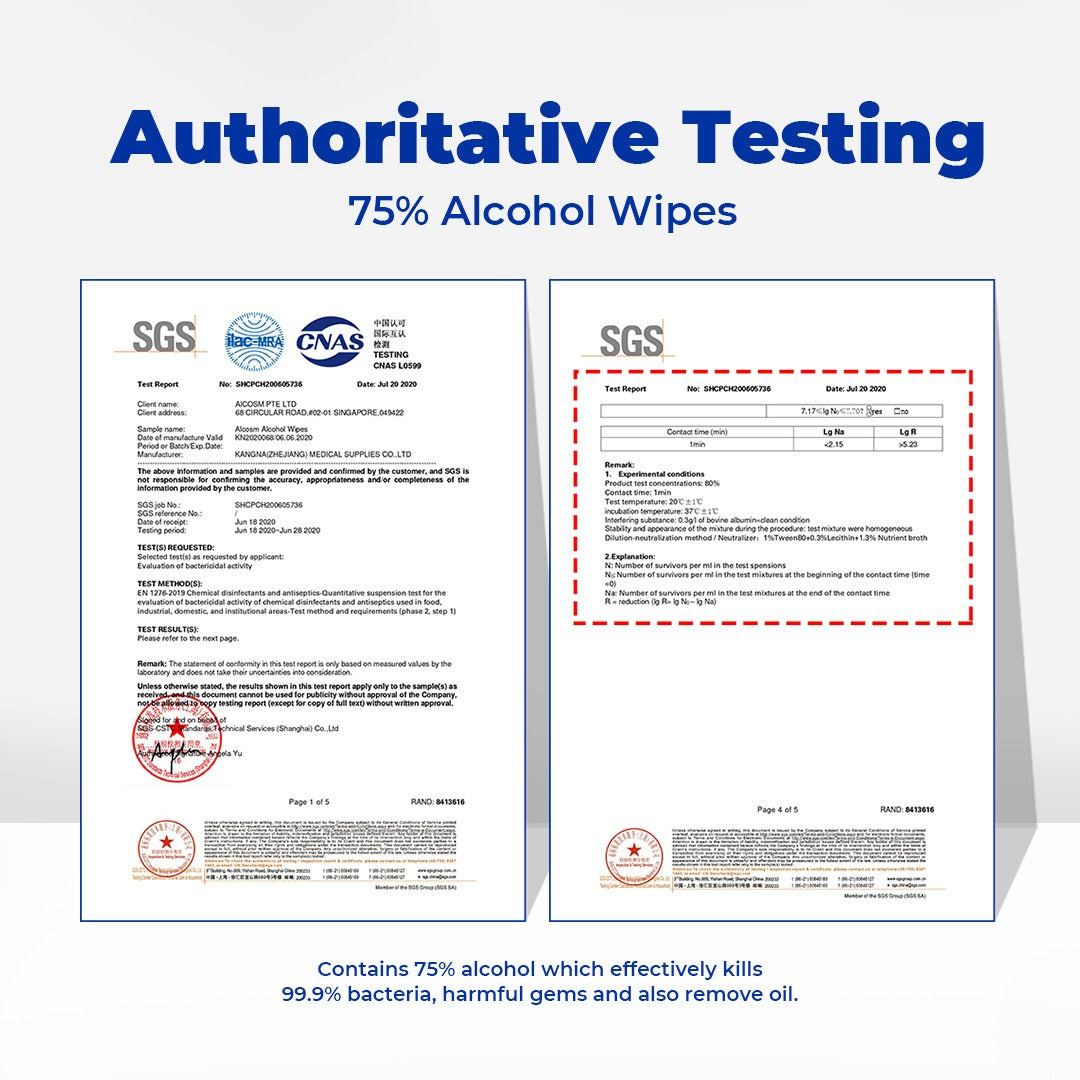 Alcean 75% Alcohol Classic Wipes