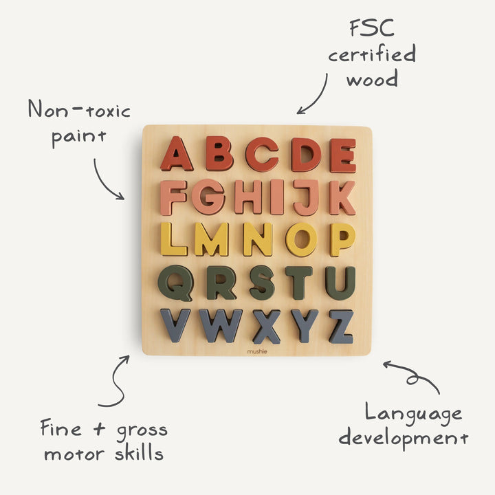 Bubble  Wooden Alphabet Puzzle