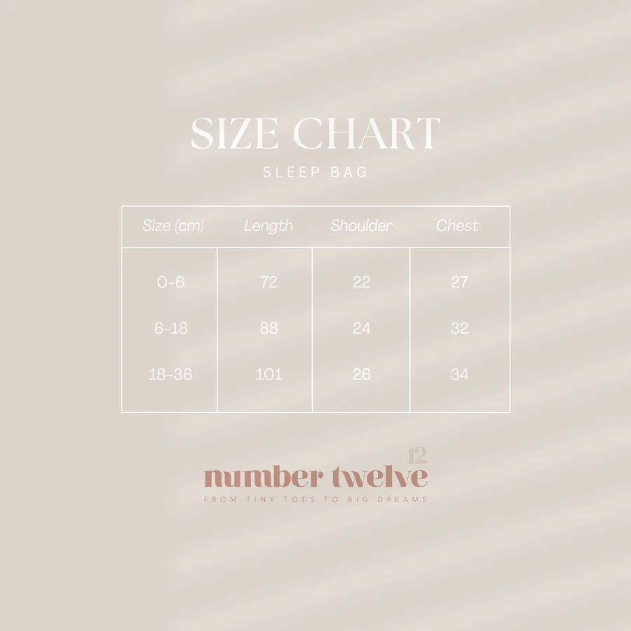 Number Twelve Bamboo Sleep Bag 1.0 Tog