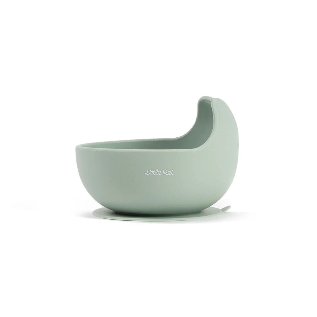 Little Rei Suction Bowl W/Spork - Teal