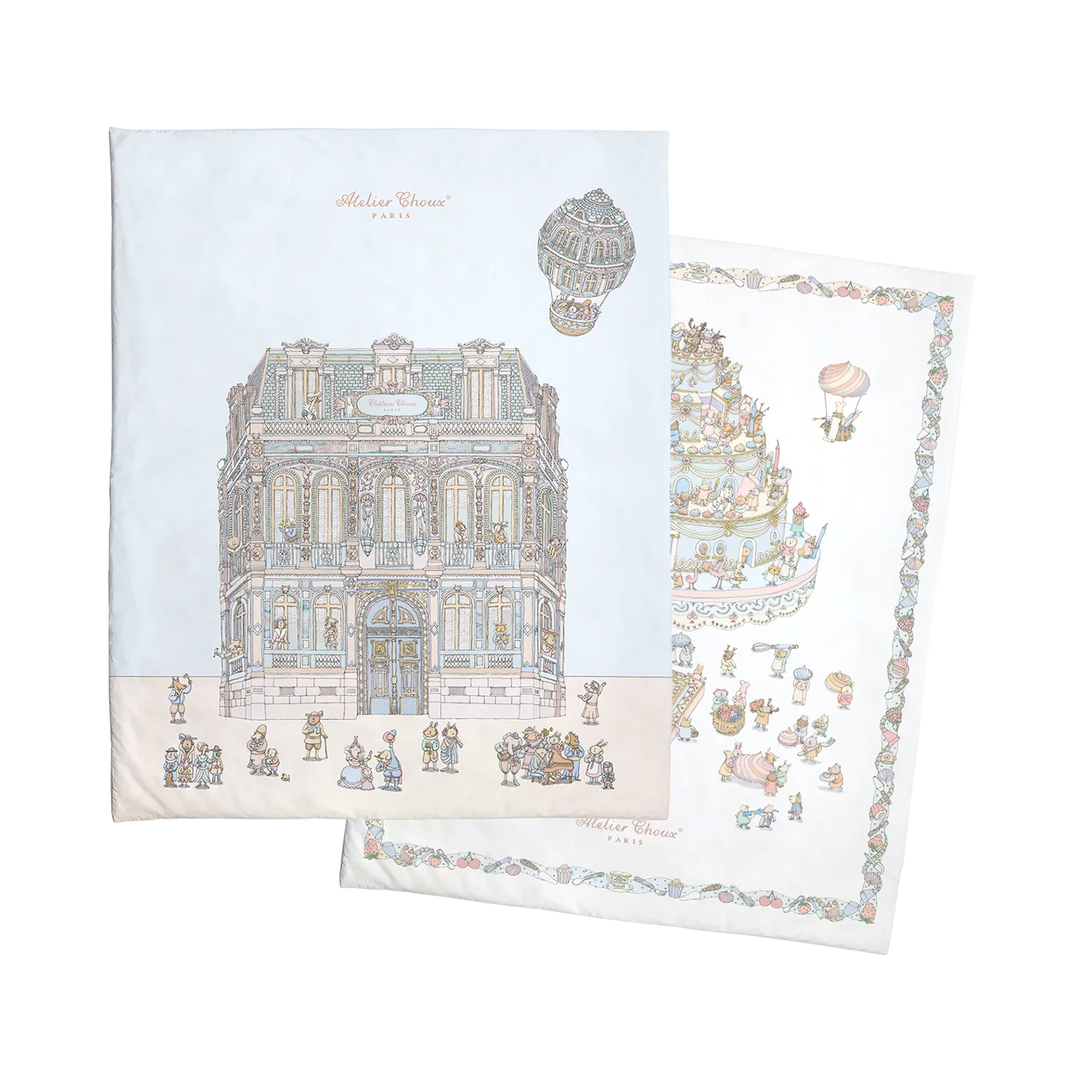 Atelier Choux Reversible Quilt - Le Gateau / Chateau Choux (130x100cm)