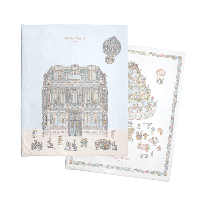 Atelier Choux Reversible Quilt - Le Gateau / Chateau Choux (130x100cm)