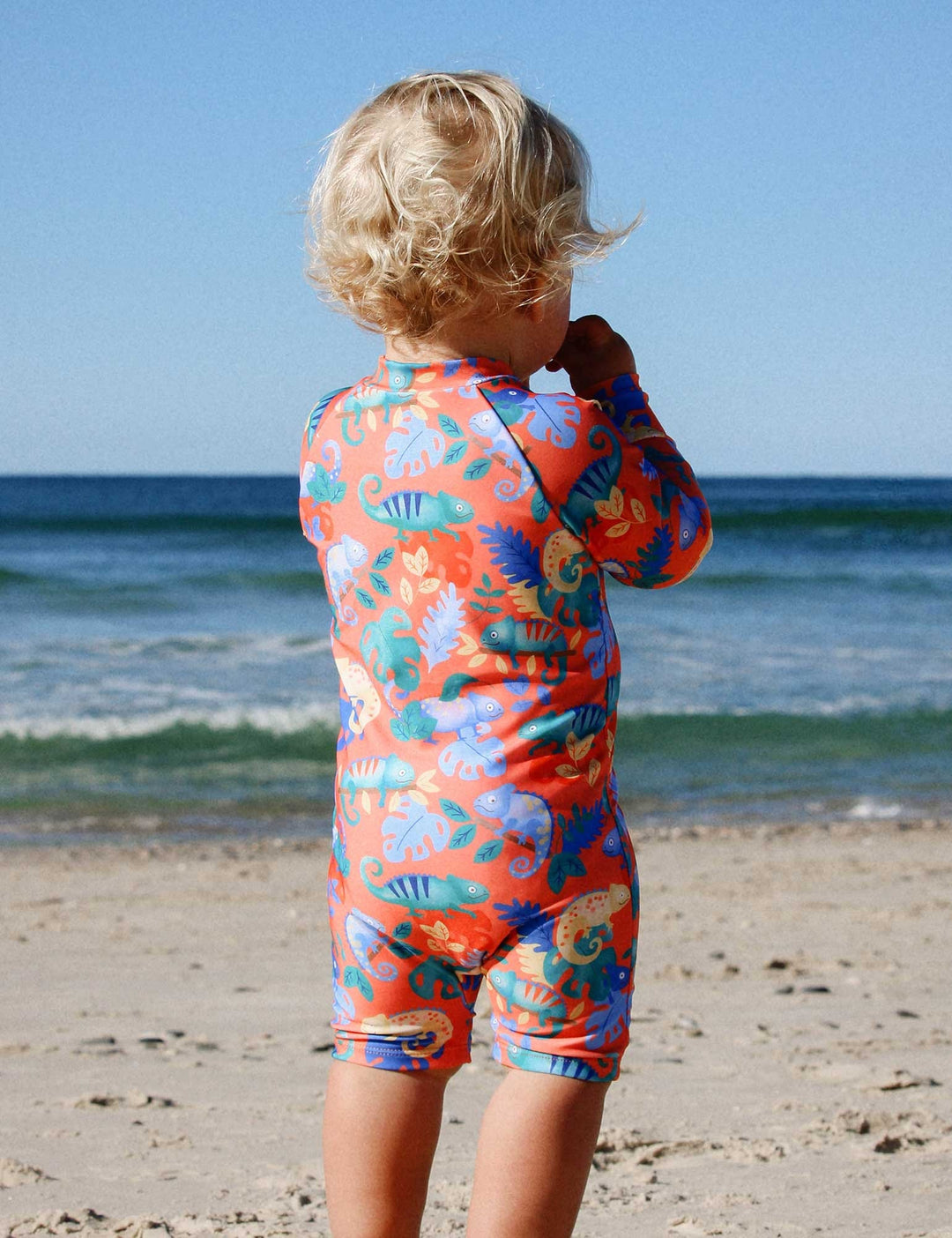 Purebaby Organic Long Sleeve Printed Sunsuit