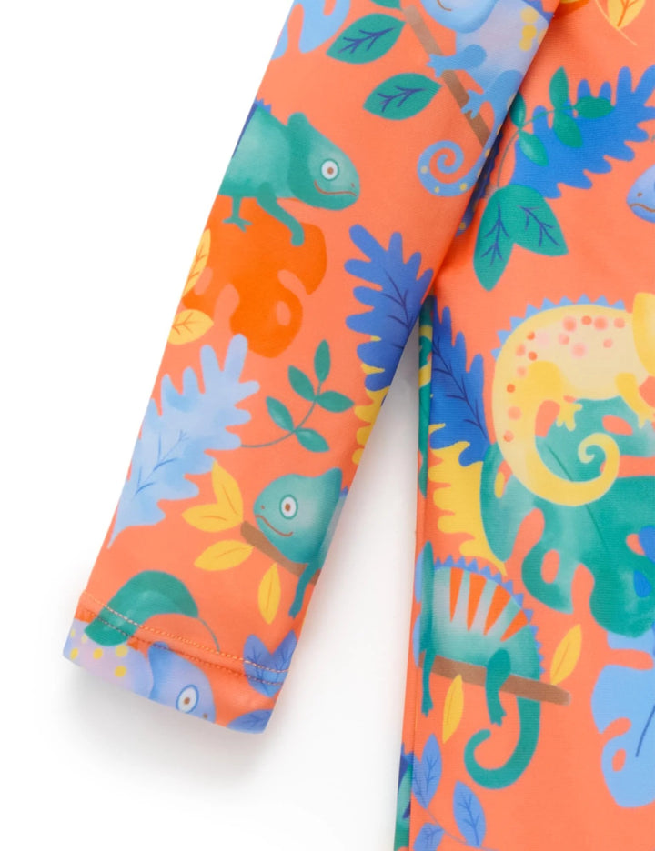 Purebaby Organic Long Sleeve Printed Sunsuit