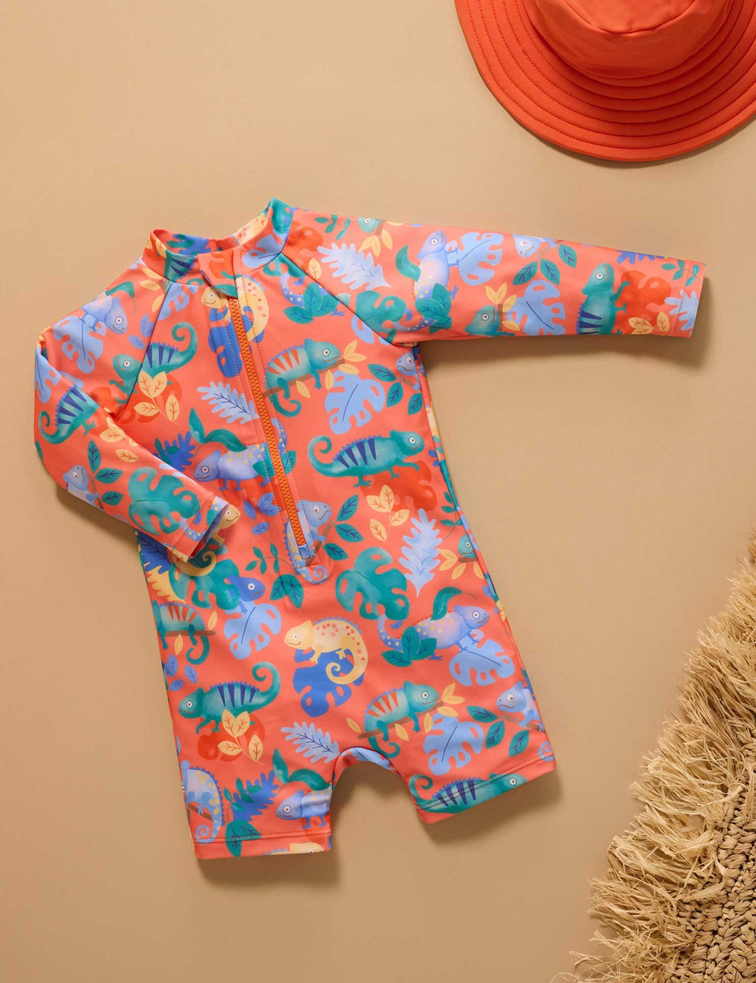 Purebaby Organic Long Sleeve Printed Sunsuit