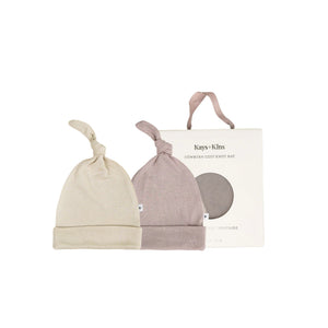 Kays+Kins Cosy Knot Hat - 2 Pack