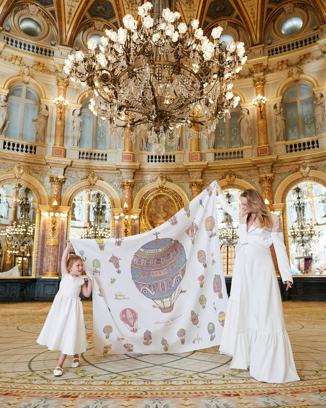 Atelier Choux Grand Carre - Hot Air Ballloons (200x200cm)