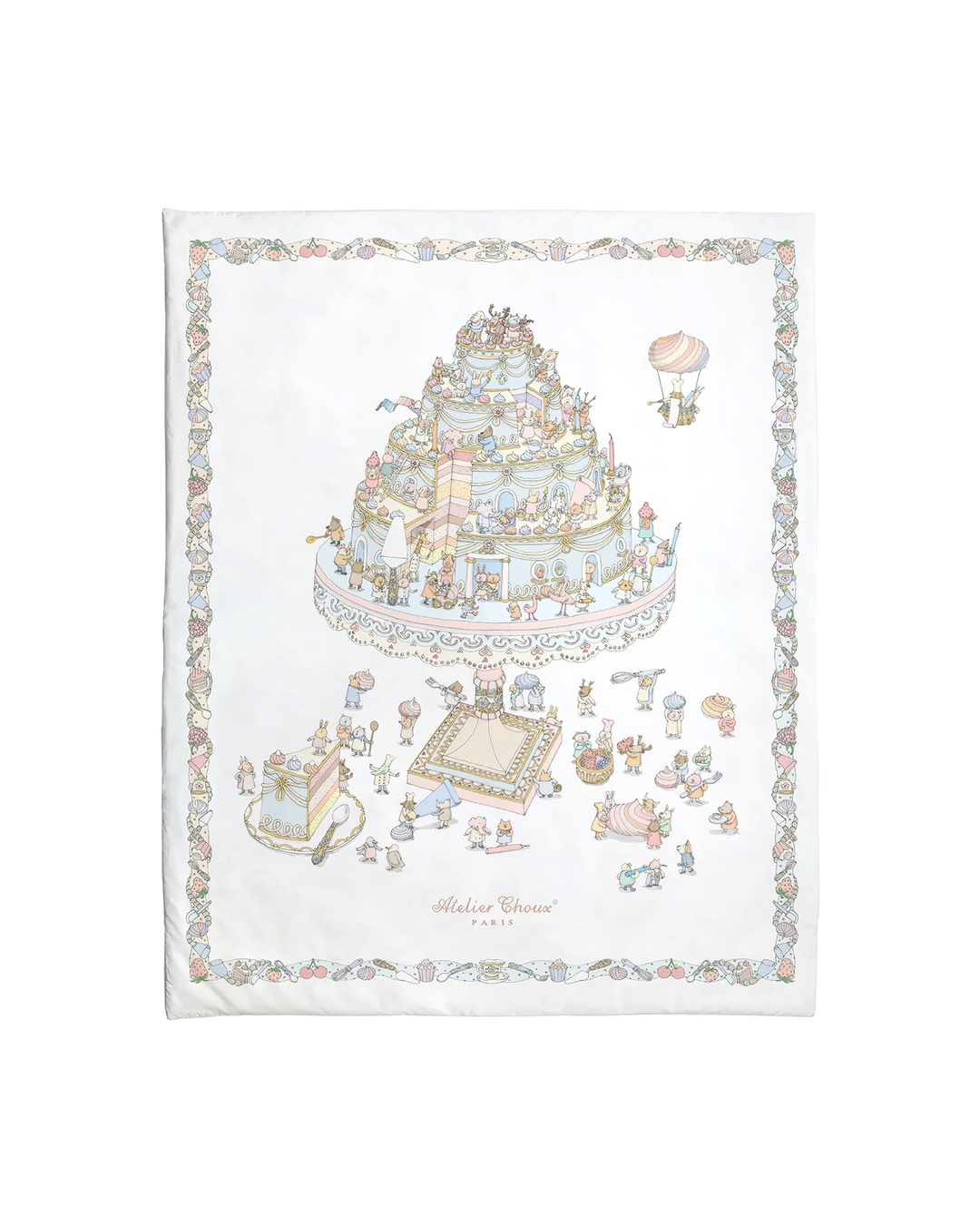 Atelier Choux Reversible Quilt - Le Gateau / Chateau Choux (130x100cm)