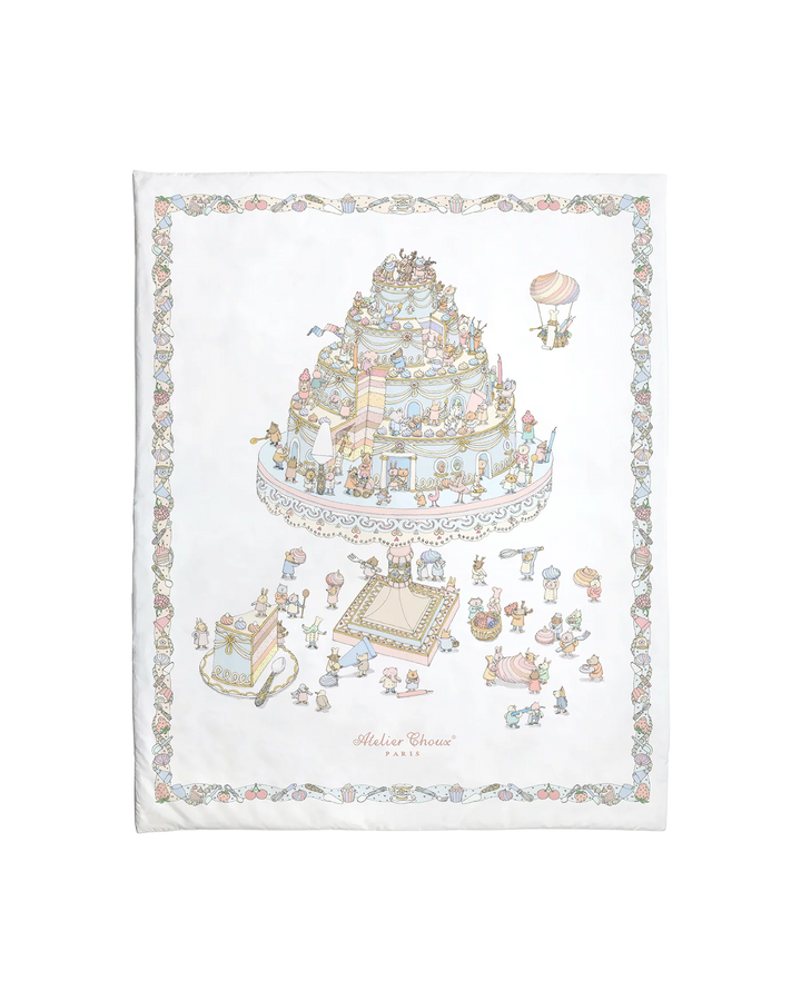 Atelier Choux Reversible Quilt - Le Gateau / Chateau Choux (130x100cm)