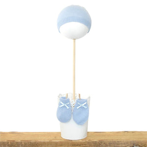 G.H. Hurt & Son Cashmere Baby Hat and Mittens for Newborn