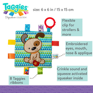 Mary Meyer Taggies Crinkle Me Brother Puppy 6x6"