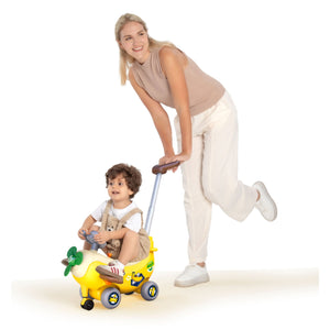 HOLA 4 in 1 Ride On & Push Around Banana Plane