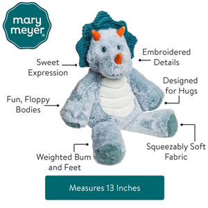 Mary Meyer Marshmallow Triceratops 13"