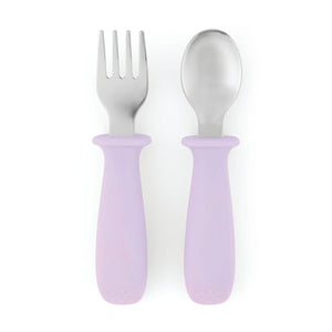 Skip Hop Besties Squad Fork And Spoon Set Purple