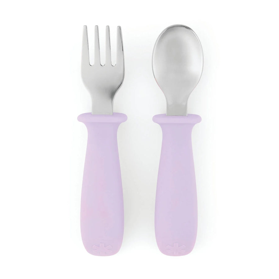 Skip Hop Besties Squad Fork And Spoon Set Purple