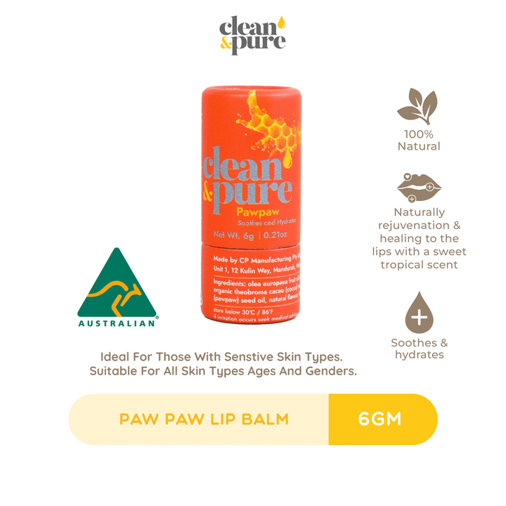 Clean & Pure Lip Balm 6gm