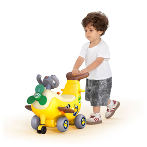 HOLA 4 in 1 Ride On & Push Around Banana Plane