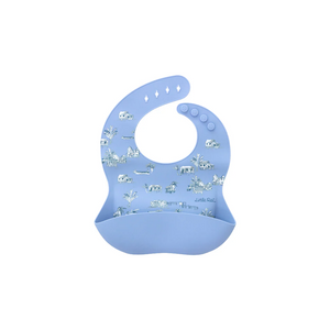 Little Rei Silicone Bib - Rustic - Blue