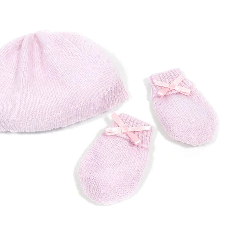 G.H. Hurt & Son Cashmere Baby Hat and Mittens for Newborn
