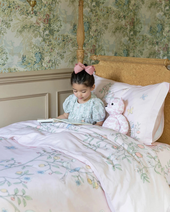 Atelier Choux Single Bed Duvet Cover - in Bloom Pink (168 x 218cm)