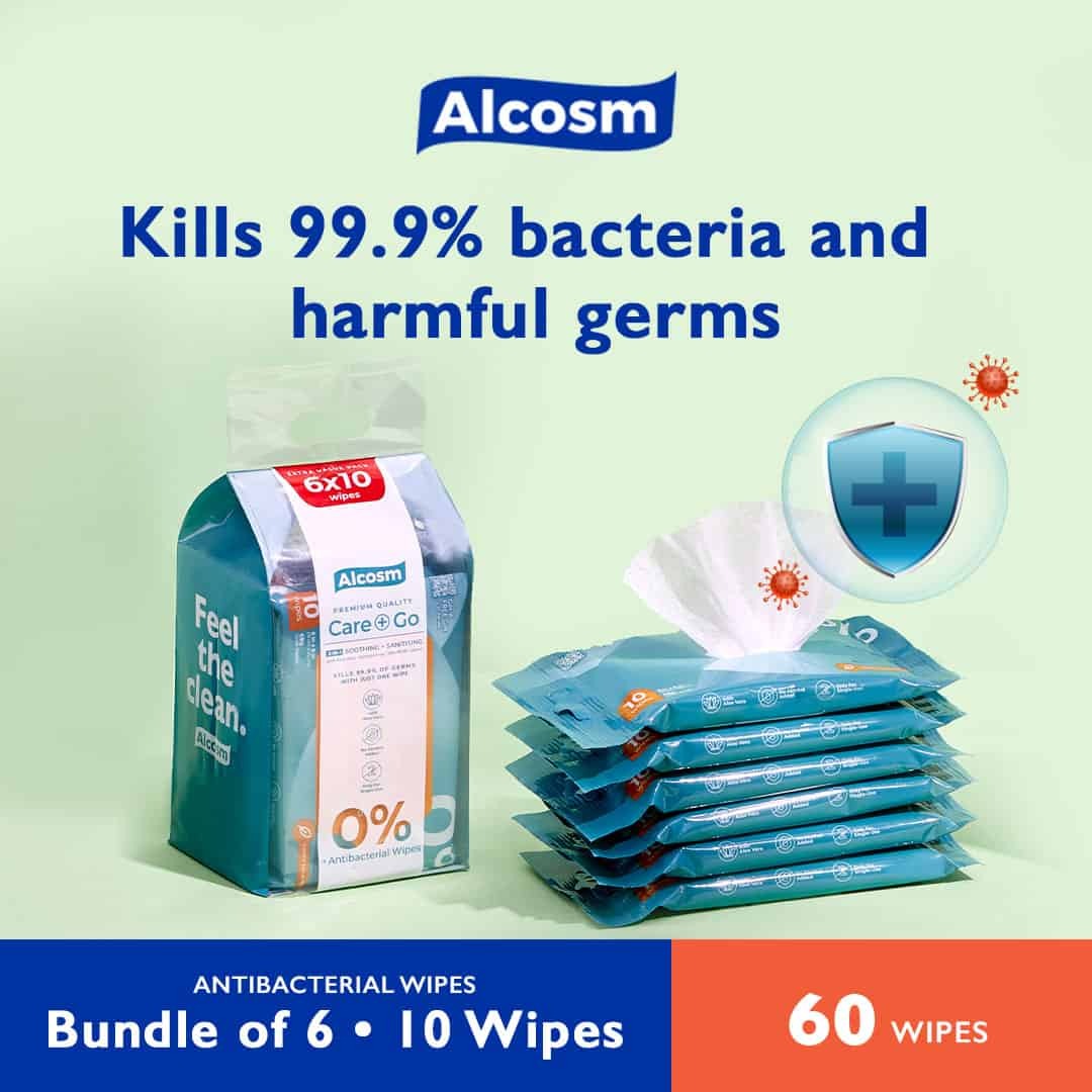 Alcean Antibacterial Classic Wipes