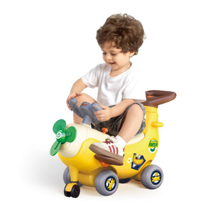 HOLA 4 in 1 Ride On & Push Around Banana Plane