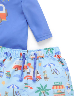 Purebaby Organic Board Short & Rashie Set
