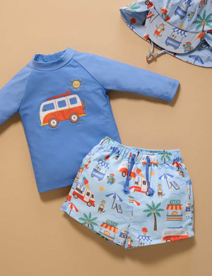 Purebaby Organic Board Short & Rashie Set