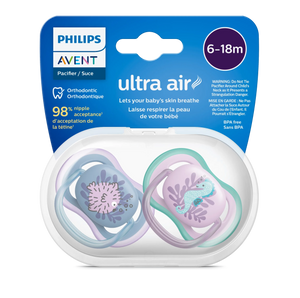 Philips Avent Soother Air 6-18M Girl X2