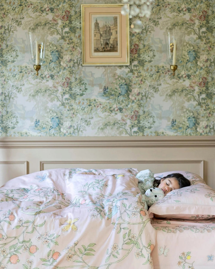 Atelier Choux Single Bed Duvet Cover - in Bloom Pink (168 x 218cm)