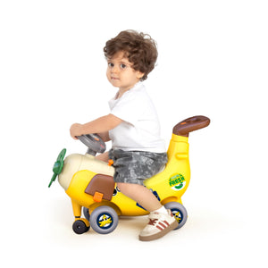 HOLA 4 in 1 Ride On & Push Around Banana Plane