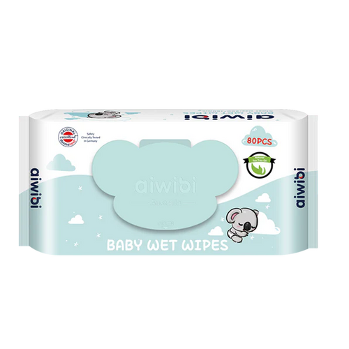 Aiwibi Baby Koala Unscent Wet Wipes (80's x 1 Pack)
