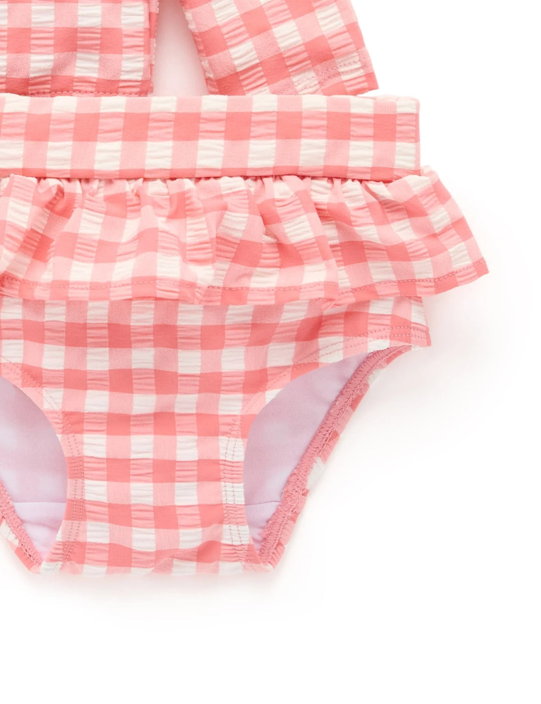 Purebaby Organic Printed Frilly Long Sleeve Swimsuit