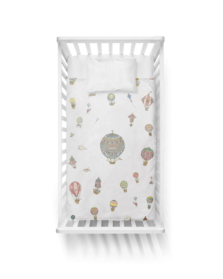 Atelier Choux Single Bed Duvet Cover - Hot Air Balloons (168 x 218cm)