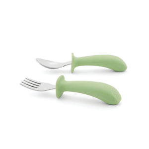 Skip Hop Besties Squad Fork And Spoon Set Green