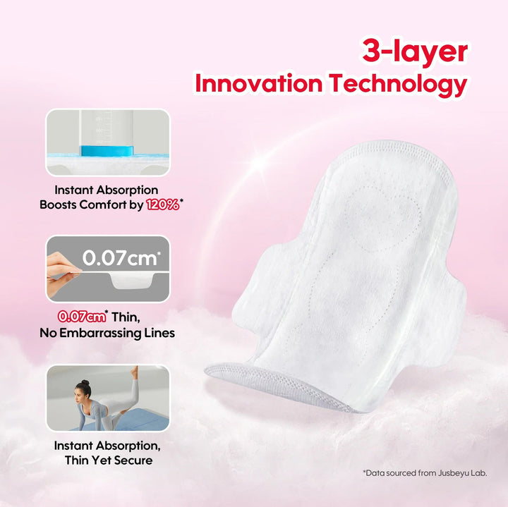 Jusbeyu Sanitary Pad 15Pcs (210mm)