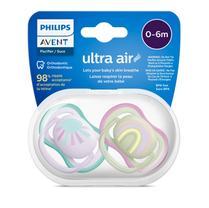 Philips Avent Soother Air 0-6M Girl X2