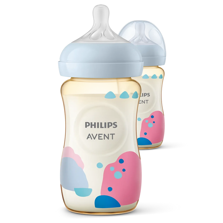 Philips Avent Natural Response Bottle PPSU, 9oz/260ML, 1M+, Single/Twin Pack