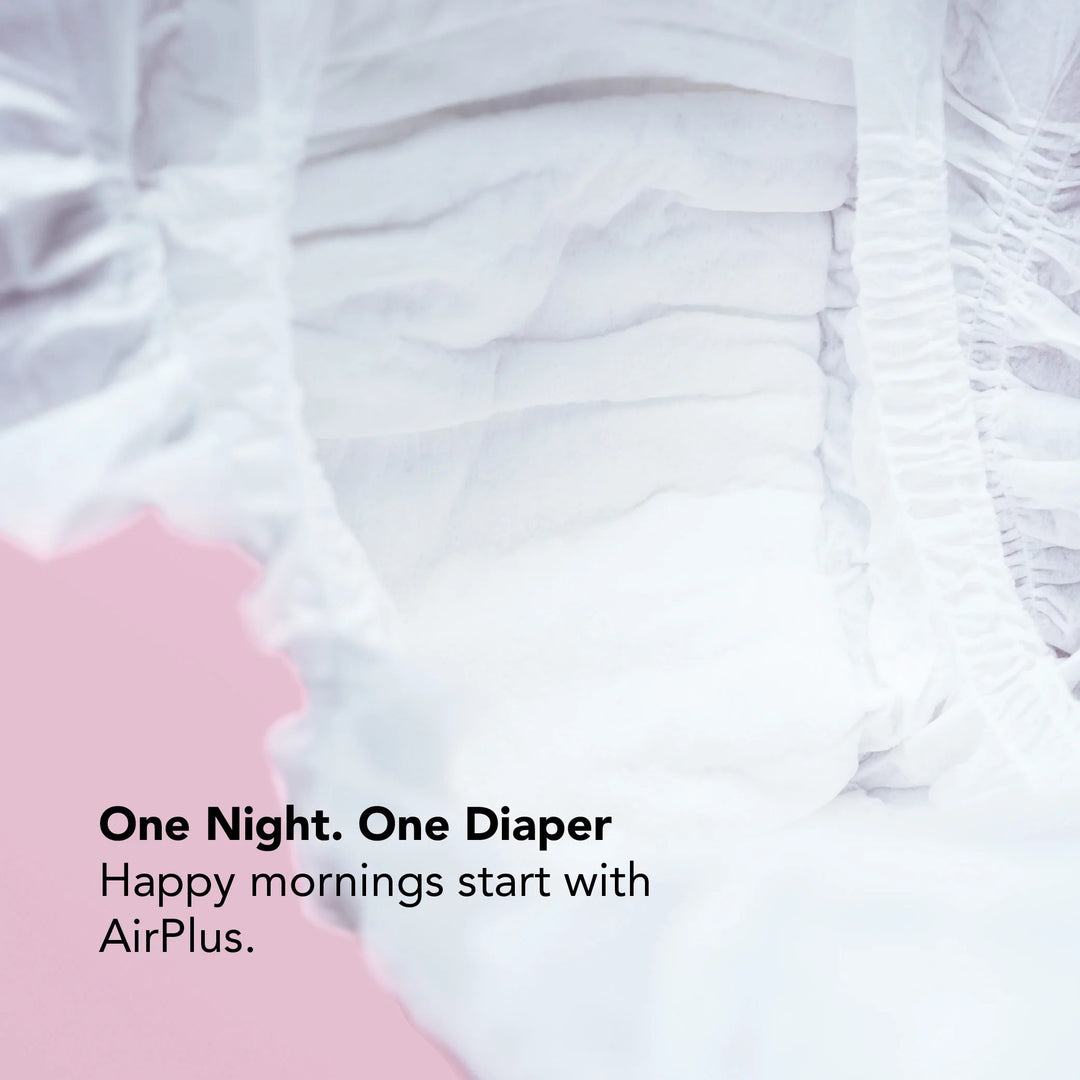 Applecrumby® AirPlus Overnight Tape Diapers (Mega)